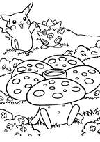 coloriage pokemon pikachu et togepi